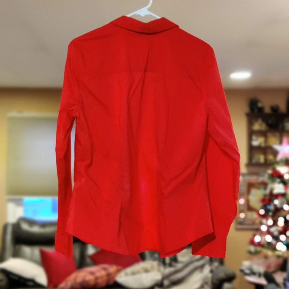 Red Button Down Blouse from NY & Co - Picture 2 of 4